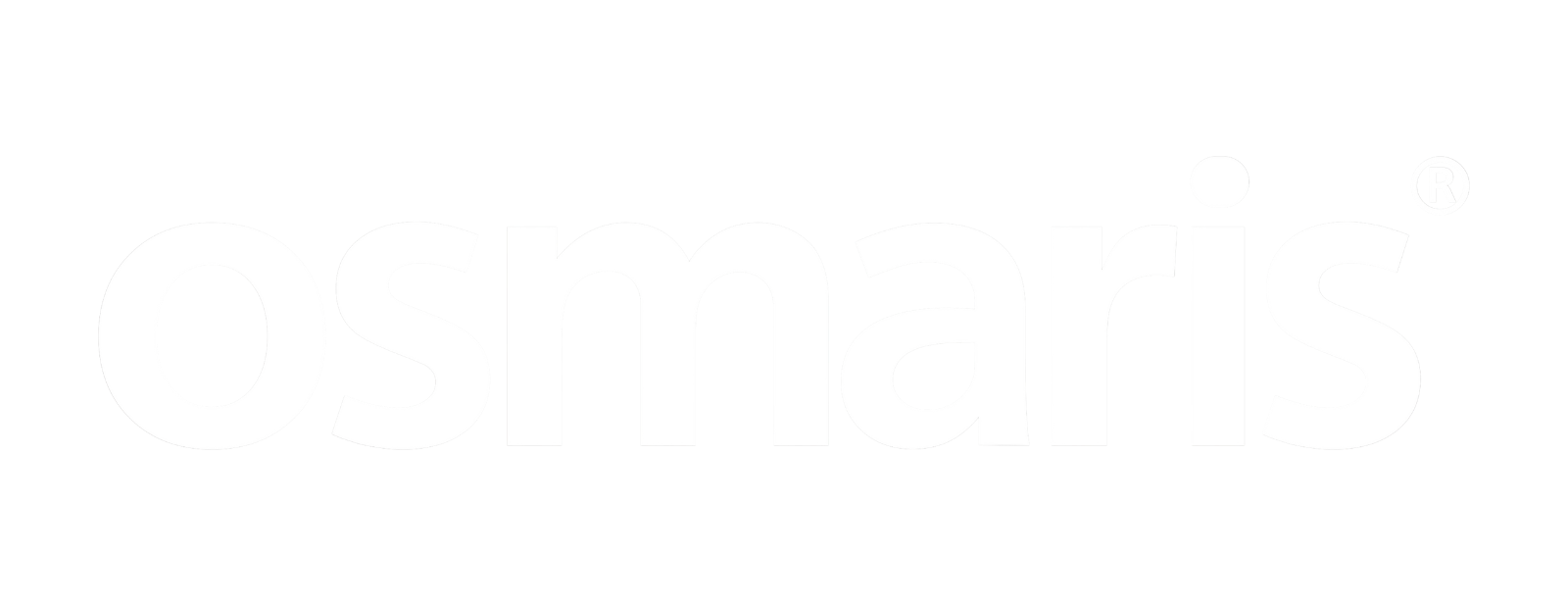 Weißes Logo Osmaris